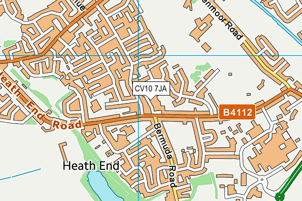 CV10 7JA map - OS VectorMap District (Ordnance Survey)