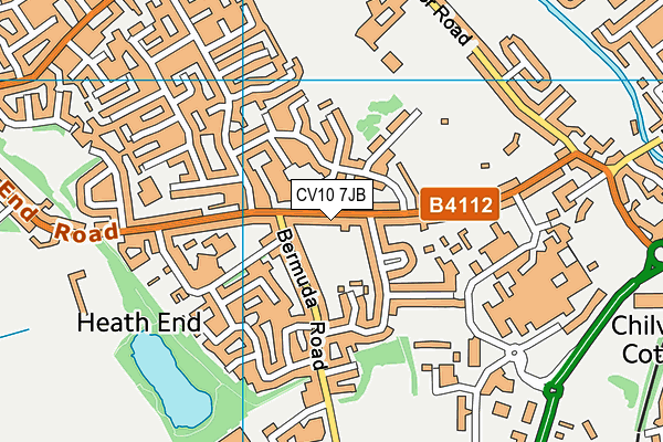 CV10 7JB map - OS VectorMap District (Ordnance Survey)