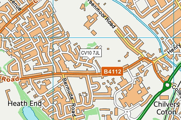 CV10 7JL map - OS VectorMap District (Ordnance Survey)