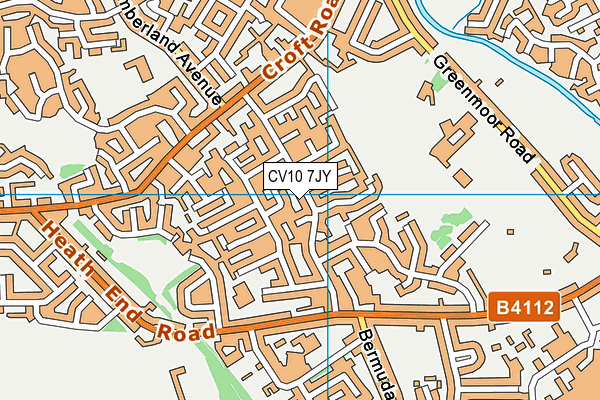 CV10 7JY map - OS VectorMap District (Ordnance Survey)