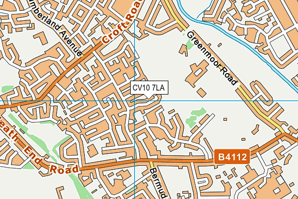 CV10 7LA map - OS VectorMap District (Ordnance Survey)
