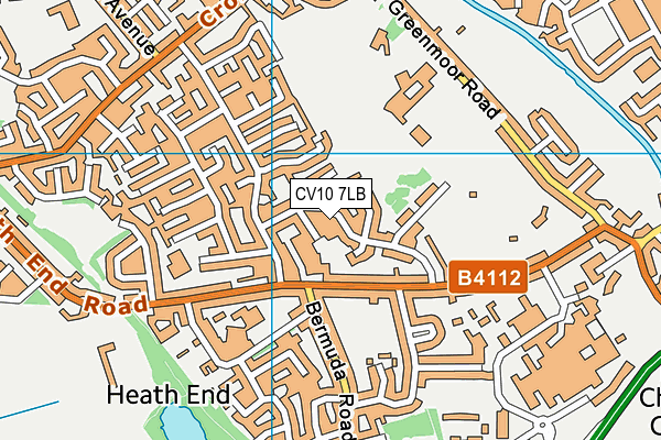 CV10 7LB map - OS VectorMap District (Ordnance Survey)