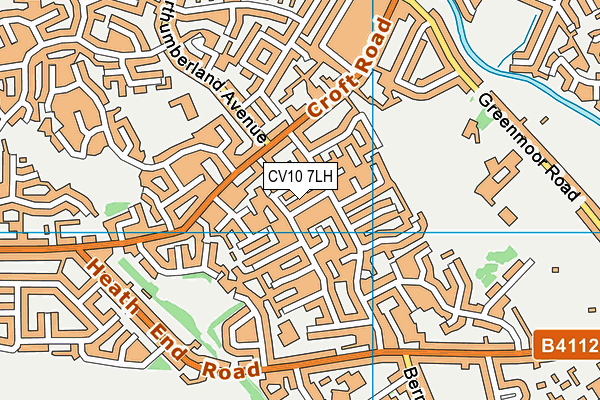 CV10 7LH map - OS VectorMap District (Ordnance Survey)