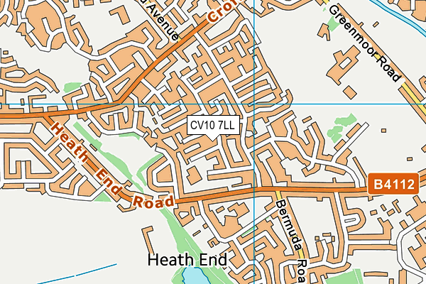 CV10 7LL map - OS VectorMap District (Ordnance Survey)