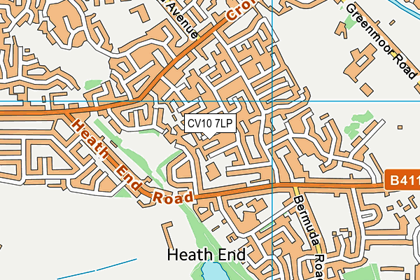 CV10 7LP map - OS VectorMap District (Ordnance Survey)