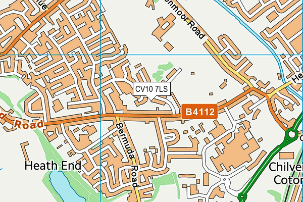 CV10 7LS map - OS VectorMap District (Ordnance Survey)