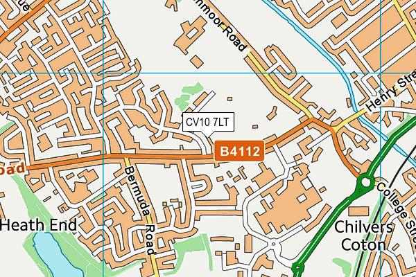 CV10 7LT map - OS VectorMap District (Ordnance Survey)