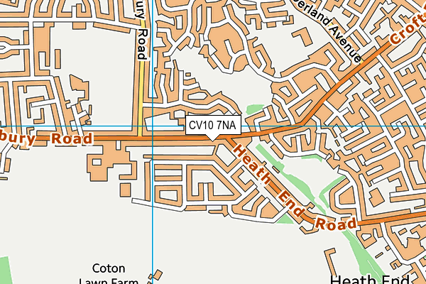 CV10 7NA map - OS VectorMap District (Ordnance Survey)