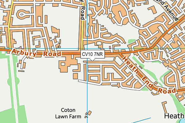 CV10 7NR map - OS VectorMap District (Ordnance Survey)