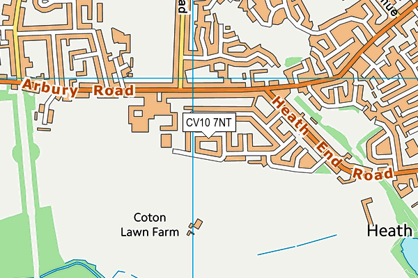CV10 7NT map - OS VectorMap District (Ordnance Survey)