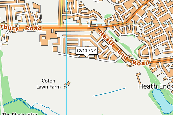 CV10 7NZ map - OS VectorMap District (Ordnance Survey)