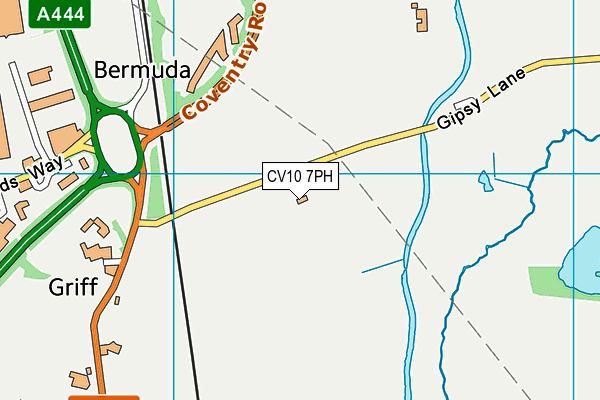 CV10 7PH map - OS VectorMap District (Ordnance Survey)