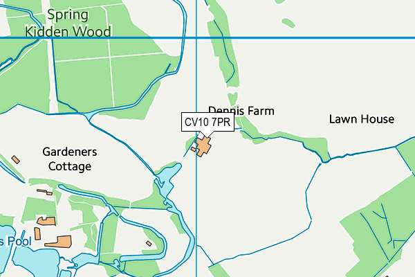 CV10 7PR map - OS VectorMap District (Ordnance Survey)