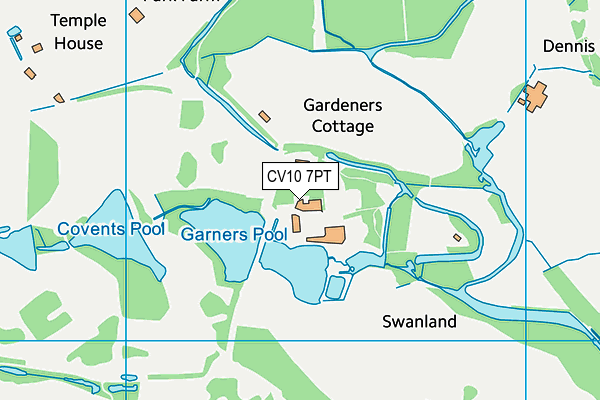 CV10 7PT map - OS VectorMap District (Ordnance Survey)