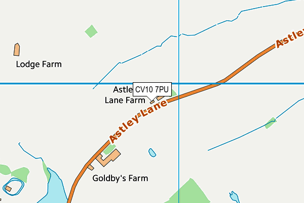 CV10 7PU map - OS VectorMap District (Ordnance Survey)