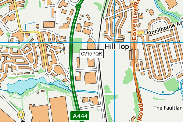 CV10 7QR map - OS VectorMap District (Ordnance Survey)