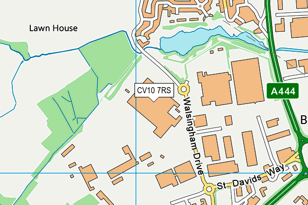 CV10 7RS map - OS VectorMap District (Ordnance Survey)