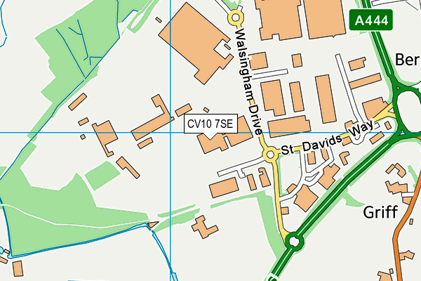 CV10 7SE map - OS VectorMap District (Ordnance Survey)