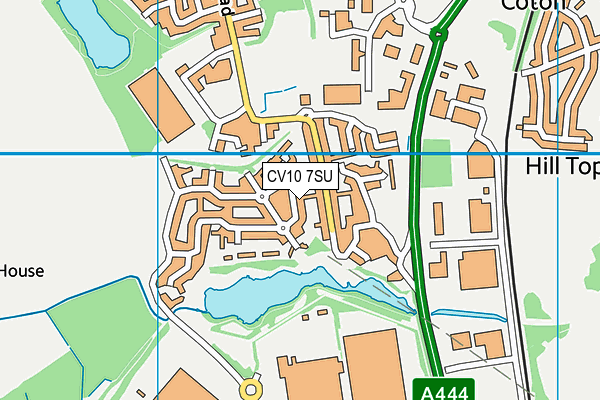 CV10 7SU map - OS VectorMap District (Ordnance Survey)