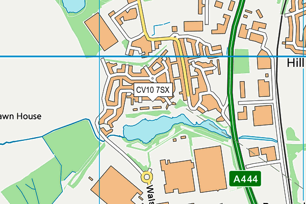 CV10 7SX map - OS VectorMap District (Ordnance Survey)