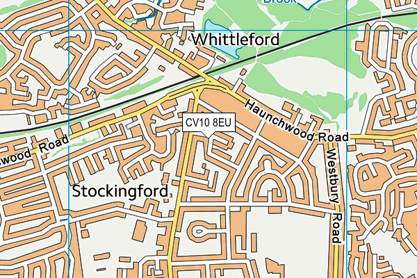 CV10 8EU map - OS VectorMap District (Ordnance Survey)