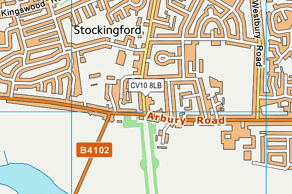 CV10 8LB map - OS VectorMap District (Ordnance Survey)