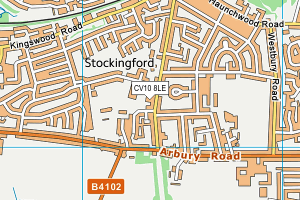 CV10 8LE map - OS VectorMap District (Ordnance Survey)