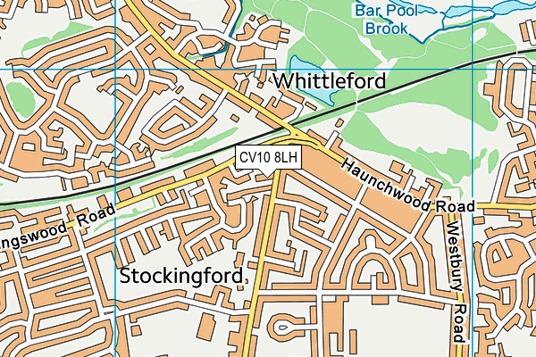 CV10 8LH map - OS VectorMap District (Ordnance Survey)