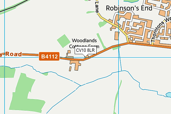 CV10 8LR map - OS VectorMap District (Ordnance Survey)