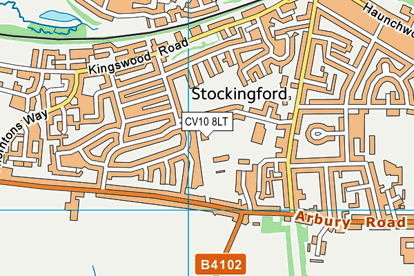 Stockingford Allotment Association Ltd map (CV10 8LT) - OS VectorMap District (Ordnance Survey)