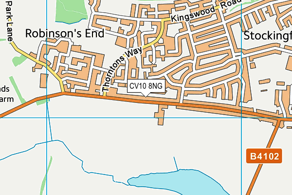 CV10 8NG map - OS VectorMap District (Ordnance Survey)