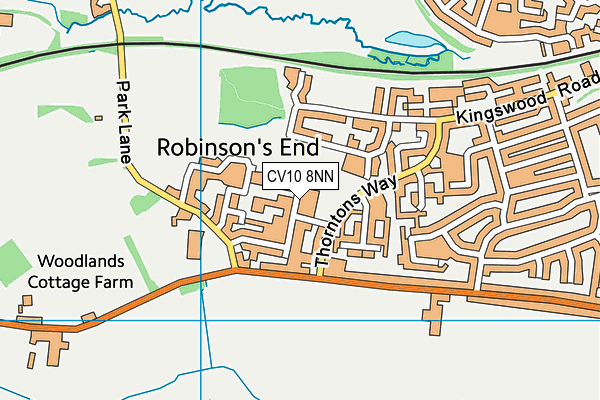 CV10 8NN map - OS VectorMap District (Ordnance Survey)