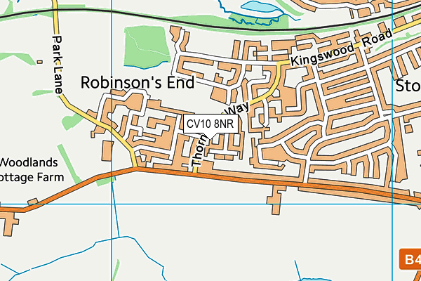 CV10 8NR map - OS VectorMap District (Ordnance Survey)