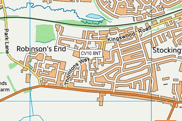 CV10 8NT map - OS VectorMap District (Ordnance Survey)