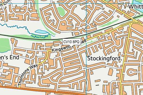 CV10 8PQ map - OS VectorMap District (Ordnance Survey)