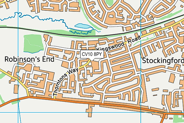 CV10 8PY map - OS VectorMap District (Ordnance Survey)