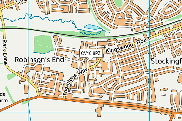 CV10 8PZ map - OS VectorMap District (Ordnance Survey)