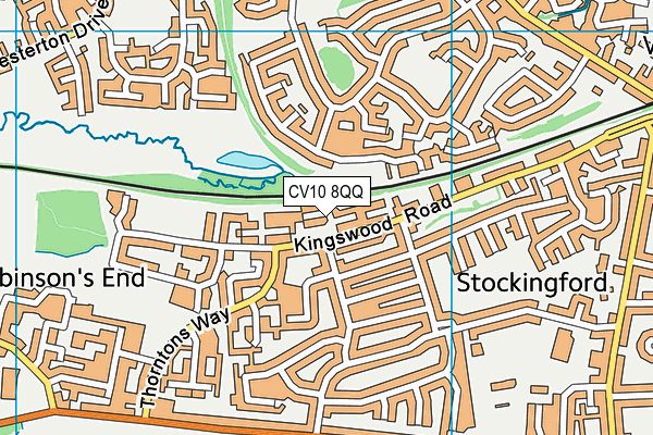 CV10 8QQ map - OS VectorMap District (Ordnance Survey)