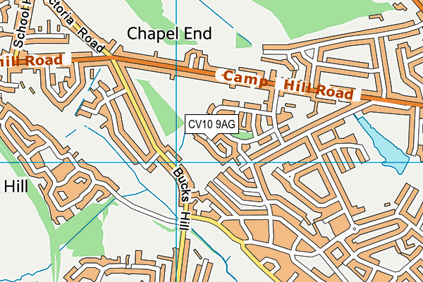 CV10 9AG map - OS VectorMap District (Ordnance Survey)