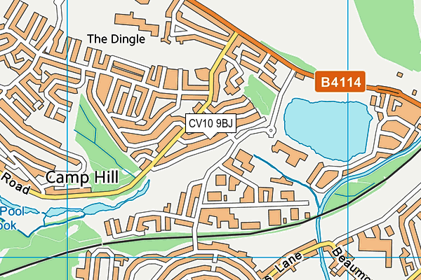 CV10 9BJ map - OS VectorMap District (Ordnance Survey)