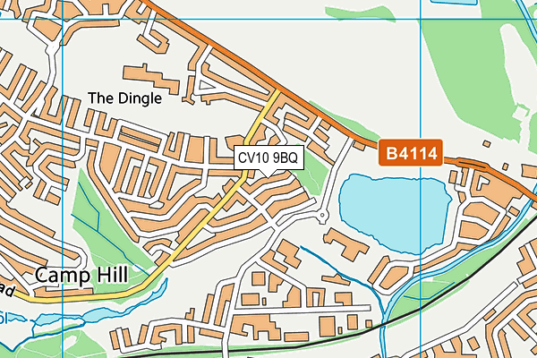 CV10 9BQ map - OS VectorMap District (Ordnance Survey)