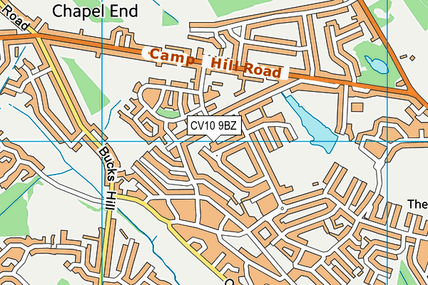 CV10 9BZ map - OS VectorMap District (Ordnance Survey)