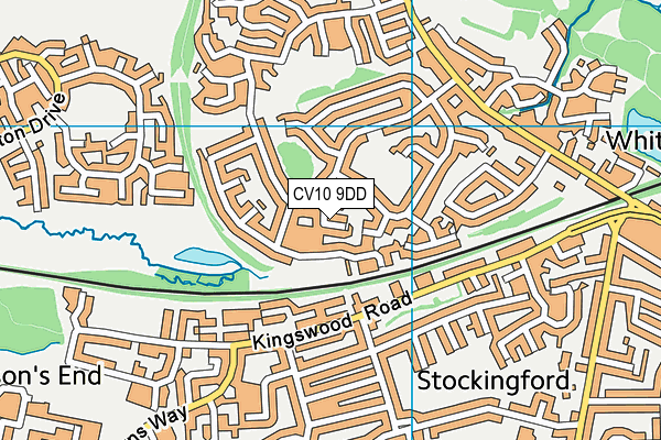 CV10 9DD map - OS VectorMap District (Ordnance Survey)