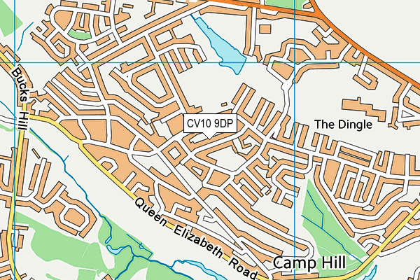 CV10 9DP map - OS VectorMap District (Ordnance Survey)