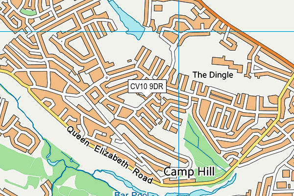 CV10 9DR map - OS VectorMap District (Ordnance Survey)