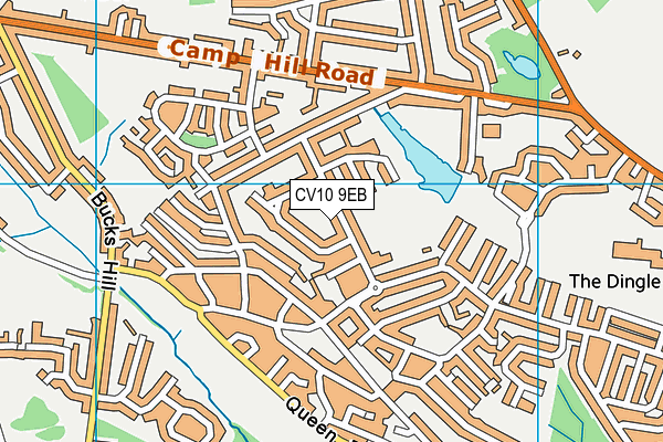 CV10 9EB map - OS VectorMap District (Ordnance Survey)