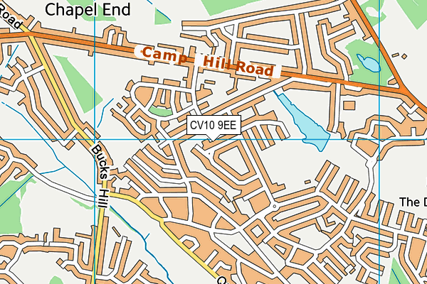 CV10 9EE map - OS VectorMap District (Ordnance Survey)