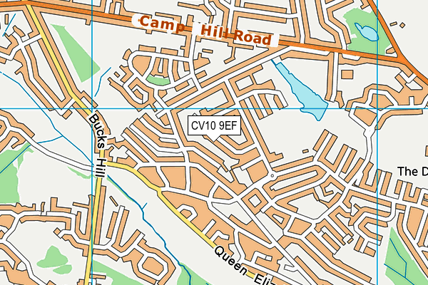 CV10 9EF map - OS VectorMap District (Ordnance Survey)