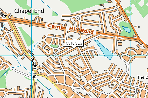 CV10 9EG map - OS VectorMap District (Ordnance Survey)