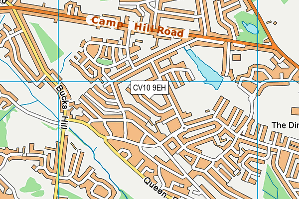 CV10 9EH map - OS VectorMap District (Ordnance Survey)